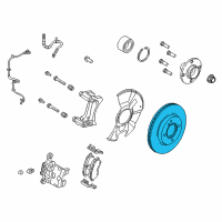 OEM Ford Fiesta Rotor Diagram - AY1Z-1125-A