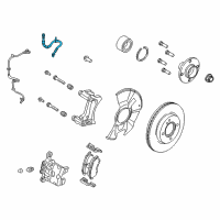 OEM 2014 Ford Fiesta Brake Hose Diagram - AY1Z-2078-A