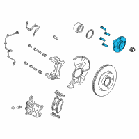 OEM 2014 Ford Fiesta Rear Hub Diagram - K1BZ-1104-A