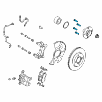 OEM 2015 Ford Fiesta Wheel Stud Diagram - ACPZ-1107-B