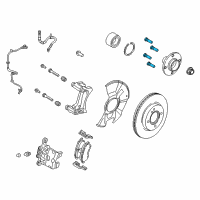 OEM 2017 Ford Fiesta Wheel Stud Diagram - ACPZ-1107-B