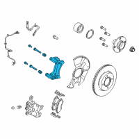 OEM 2019 Ford Fiesta Caliper Support Diagram - AY1Z-2B292-D