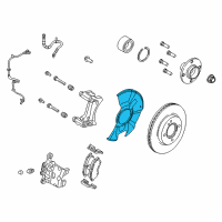 OEM 2014 Ford Fiesta Splash Shield Diagram - C1BZ-2K005-A