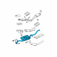 OEM 2007 Ford Explorer Muffler & Pipe Diagram - 7L2Z-5230-A