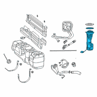 OEM 2021 Ram 2500 Fuel Pump/Level Unit Module Kit Diagram - 68324965AA