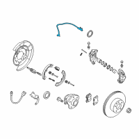 OEM 2017 Infiniti Q50 Sensor Assy-Antiskid, Rear Diagram - 47901-4GA0A