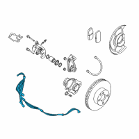 OEM 2007 Nissan Sentra Sensor Assembly Anti Ski, Rear Diagram - 47900-ZT00A