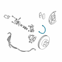 OEM 2008 Nissan Sentra Hose Assy-Brake, Rear Diagram - 46210-ET010