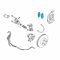 OEM 2008 Nissan Altima Disc Brake Pads Kit Diagram - D4060-JA00A