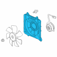 OEM 2014 Honda CR-Z Shroud, Air Conditioner Diagram - 38615-RBJ-003