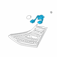 OEM 2017 Hyundai Ioniq Lamp Holder And Wiring, Interior, Rear Diagram - 92490-G2150