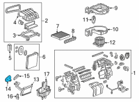 OEM Chevrolet Seal Diagram - 42423944