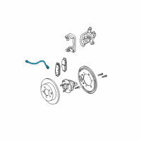 OEM 2002 Pontiac Aztek Hose Asm-Rear Brake Diagram - 15267630