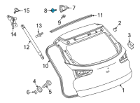 OEM Chevrolet Hinge Bolt Diagram - 11570646