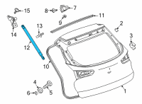 OEM 2020 Buick Encore GX Lift Cylinder Diagram - 42483636