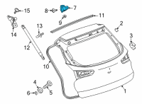 OEM Buick Hinge Diagram - 42757873