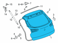 OEM Buick Lift Gate Diagram - 42740718