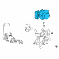 OEM 2022 Lexus UX250h ACTUATOR Assembly, Brake Diagram - 44050-76050