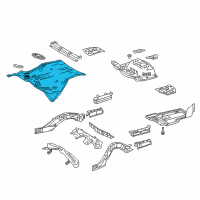 OEM 2020 Lexus LC500h Panel Sub-Assembly, Center Diagram - 58201-11900