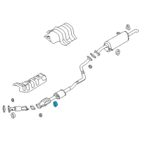 OEM 2012 Hyundai Accent Hanger Diagram - 28768-0U000