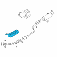 OEM 2013 Hyundai Accent Protector-Heat Front Diagram - 28791-1R000