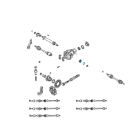 OEM Kia Borrego Bearing-Side Diagram - 0011827350