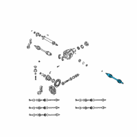 OEM 2008 Kia Sorento Shaft Assembly-Drive, LH Diagram - 495013E111