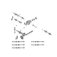 OEM 2004 Kia Sorento Bearing Diagram - K9960682064