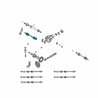 OEM Kia Sorento Shaft Assembly-Drive, RH Diagram - 495003E111