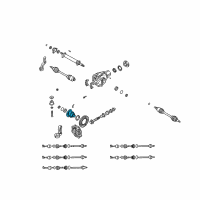 OEM 2004 Kia Sorento Differential Assembly Diagram - 532003E500