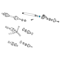 OEM 2015 Chevrolet Cruze Intermed Shaft Seal Diagram - 13358218