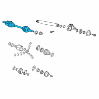 OEM 2014 Chevrolet Cruze Axle Shaft Assembly Diagram - 13390552