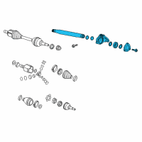 OEM Chevrolet Cruze Limited Front Wheel Drive Intermediate Shaft Assembly Diagram - 23311285