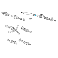 OEM Chevrolet Cruze Intermed Shaft Seal Diagram - 13358219