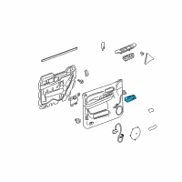 OEM 2008 Cadillac Escalade ESV Handle Asm-Front Side Door Inside *Vy Light Cashme Diagram - 15920705