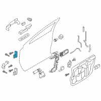 OEM Ford Flex Upper Hinge Diagram - 7T4Z-7822801-A