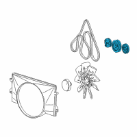 OEM 1992 Ford F-250 Serpentine Tensioner Diagram - F2TZ-6B209-D