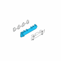 OEM 2001 GMC Sierra 3500 Exhaust Manifold Diagram - 12624683