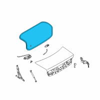 OEM 2005 Kia Optima Weatherstrip-Trunk Lid Opening Diagram - 873213C010