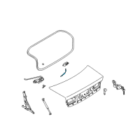 OEM 2005 Kia Optima Cable Assembly-Trunk Lid Inside Diagram - 812423C000