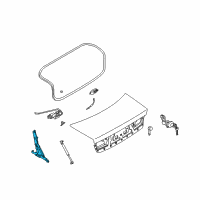 OEM 2001 Kia Optima Hinge Assembly-Trunk Lid Diagram - 792103C000