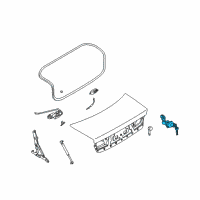 OEM 2001 Kia Optima Trunk Key Sub Set Diagram - 812503CA10