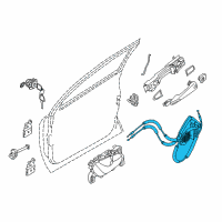 OEM 2019 Nissan Rogue Sport Front Left (Driver-Side) Door Lock Actuator Diagram - 80501-6MA0A