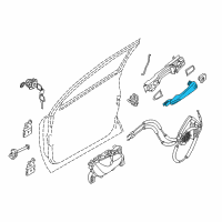 OEM Nissan Handle Outside Diagram - 80640-DF30A