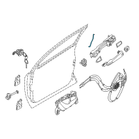 OEM 2020 Nissan Rogue Sport Rod-Key Lock, LH Diagram - 80515-DF30A