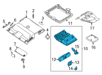 OEM 2022 Nissan Frontier MAP LAMP ASSY Diagram - 26430-9BU4B