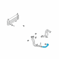 OEM 1995 Hyundai Sonata Hose-Oil Cooling Return Diagram - 25421-1G400-AAA