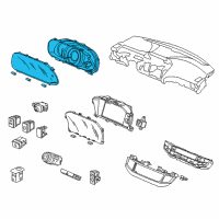 OEM 2013 Honda Accord Meter Assembly, Combination (Rewritable) Diagram - 78100-T3L-A21