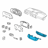 OEM 2015 Honda Accord Control Assy., Auto Air Conditioner *NH869L* (GRAND BONHEUR SILVER) Diagram - 79600-T2F-A41ZB