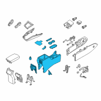 OEM Hyundai Elantra Console Assembly-Floor Diagram - 84610-F2200-TRY